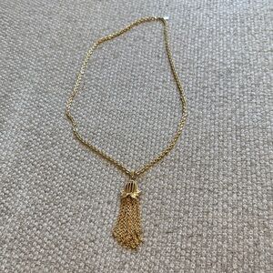 Monet Gold Chain Tassel Necklace